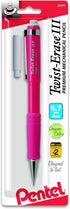 Pentel Twist-Erase Express Automatic Pencil, 0.7mm, Medium Line, Assorted Fashion Colors (QE517FEBPM)...