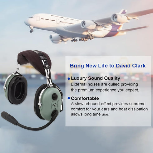 Gel Ear Seals Ear Pads Cushions for David Clark Replacement Gel Earpads Ear Cup for David Clark H10-60 H10-20 H10-76 H10-30 H10-13S Aviation Heads...