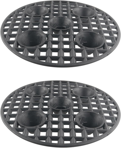 2PCS Plant Leveling Stand 20cm Garden Flower Arrangement Turntable Potted Seedling Root Control Tra Flower Tree Seedling Tray Prevent Rot or Damag...