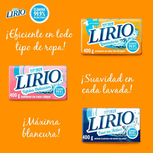 White Laundry Soap - 14.1 oz,(Lirio)...