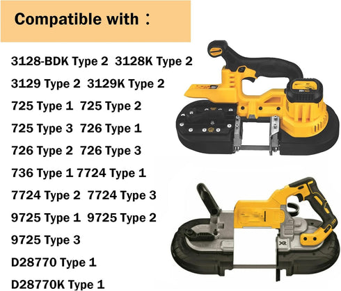 650721-00 Dewalt Bandsaw Tires For Dewalt Band Saw Tires DWM120 A02807 DCS374 DW328K - 2 Pack...