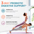 Probiotics 120 Billion CFUs 18 Strains, 3 Prebiotics & Digestive Enzymes for Men Women,Digestive & Immune Support,Shelf Stable Non-GMO 60 Vegetari...