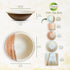 Raj Disposable Palm Leaf Bowls (25 Count, 4" Bowls) Strong Bowls Like Bamboo Party Bowls - Decorative Compostable Tableware for Lunch, Dinner, Bir...