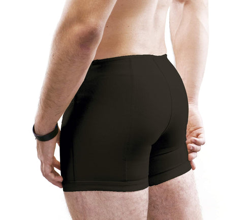 Inguinal Hernia Support Belt Invisible Underpants Compression Garment Truss Galess (Black, M)...