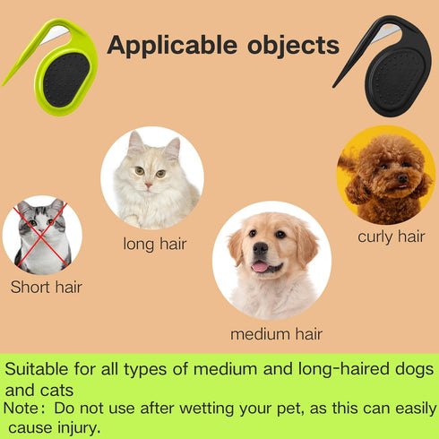 2Pcs Knotting Comb for Cats, Dog, Pet Knotting Comb De Knotting Comb for Dog Pet Hair Removal Tool Cat Dog Grooming Comb Knot Remover Cat Knotting...