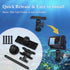 Fish Finder Mount Base, Universal 360° Rotation Ball-Mount Fish Finder Bracket, Nylon & Stainless Steel Electronic Fish Finder Holder for Marine B...