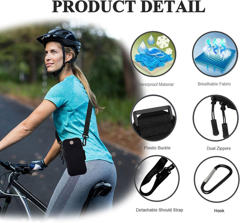 Phone Holder for Running Armband,Cell Phone Purse Small Crossbody Bags for Women Men Kids,iPhone 15 14 13 12 11 Pro Max Xs Xr X 8 7 Plus SE Mini G...