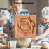 Wooden Cookie Mold and Biscuit Stamp, 3D Embossing Tool for Baking Cookies, Personalized Hand-Pressed Design Cookie Presses Stamps, Wooden Mold fo...