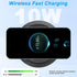 XMSJSIY Desktop Embedded Wireless Charger 3-in-1 Multifunctional Pop-Up 10W Fast Charging Wireless Charger USB Desktop Charger Dual USB Charging f...