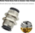 2Pcs Pneumatic Bulkhead Union 1/2" x 1/2" Tube OD Push to Connect Tube Fitting, PMM-1/2 Pneumatic Quick Connect Air Fitting...