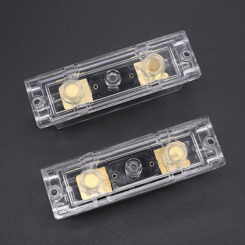 smseace 2Pack 200Amp ANL Fuse Holder with 200 Amp ANL Fuses Fit for 0/2/4/8 AWG Car Audio and Other high Current Applications...
