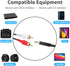 3.5mm to 2 Male RCA Cable - 6FT Stereo Audio Adapter Braided Hi-Fi Sound Auxiliary Y Splitter, Metal Shell Shielded Aux RCA Y Cord Compatible with...