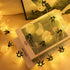 Merdeco Pineapple String Lights, 10ft 20 LED Plug in String Lights Warm White Fairy Lights for Birthday Party Wedding Home Indoor Outdoor Decorati...