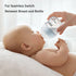 Natural Glass Baby Bottle Wide Neck, Newborn Anti-Colic Baby Bottle, Clear, 3oz(Pack of 2), Includes 2Pcs Slow Flow Nipple(SS), 0 Months+...