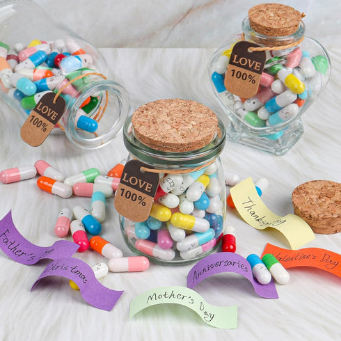 Letters Message in a Bottle,Lovely Notes Couples Gifts For Him/Her, Boyfriend/Girlfriend,Birthday,Valentines Day, Mother's Day,Graduation Season P...