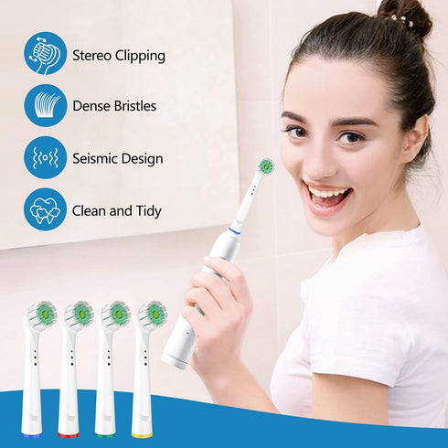 Compitable with Oral B Replacement Brush Heads for Electric Toothbrush Heads Replacement Ultra Soft Bristle for Sensitive Gum Care Toothbrush Head...