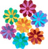 10 inch Giant 3D Rainbow Paper Flower with Stickers for Flower Wall Stickers Room Decor Kids Nursery Classroom Wedding Backdrop Pack of 7 (Rainbow...