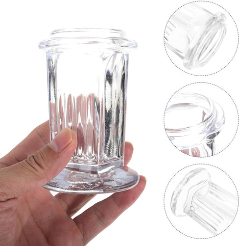 iplusmile Glass Staining Jar, Fits up to 5 Slides, 4.13" Tall, Scientific Laboratory Staining Jar 5- Slide Glass Staining Jar with Cover Lab Micro...