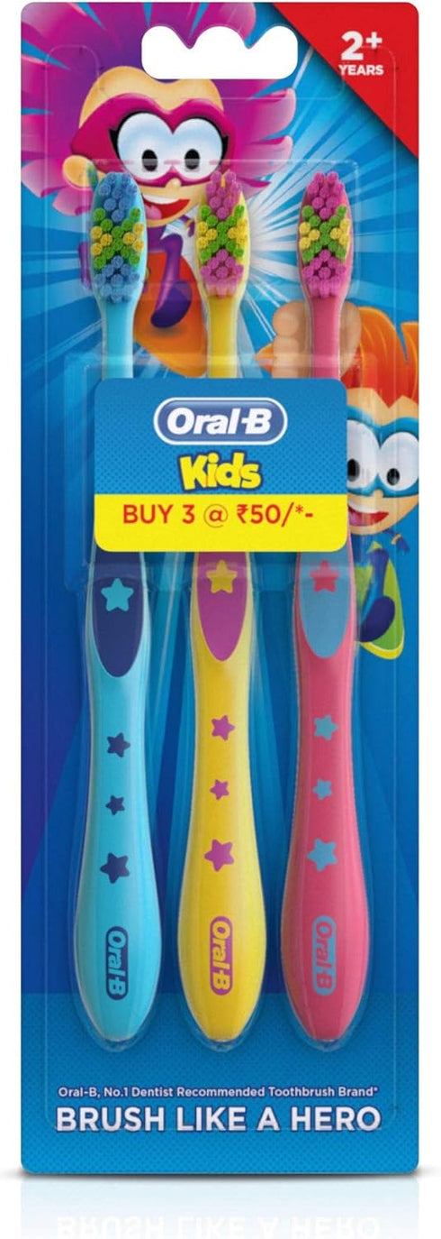 Oral-B Kids Toothbrush, Extra Soft (Pack of 3)...