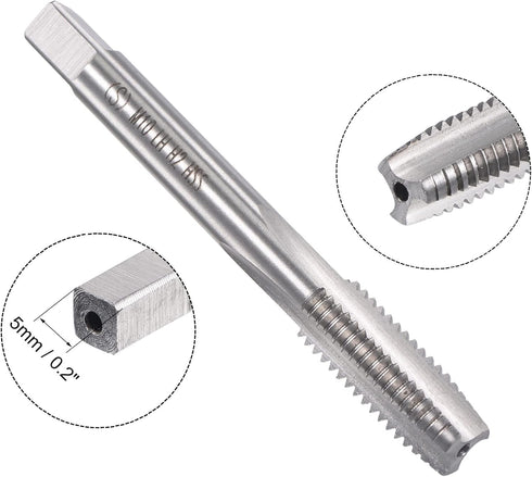 uxcell M10 x 1.5mm Metric Left Hand Tap and Die Set, Machine Thread Screw Tap with Round Threading Die, Tap & Die Kit for Nut Screw Bolt Thread Re...