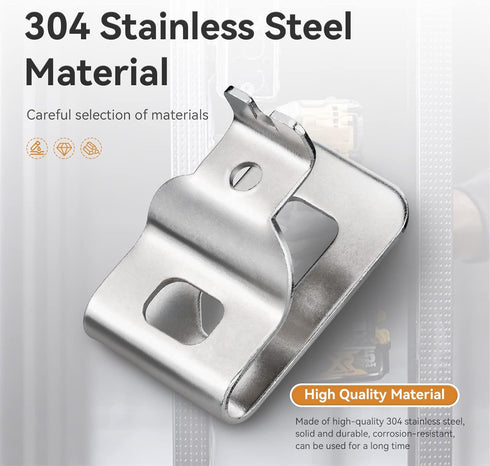 Belt Clips for Dewalt, 6pcs 304 Stainless Steel Drill Tool Clips Hook Kit with Screws for Dewalt N268241 Fit for 20V Power Tools DCD980 DCD985 DCD...