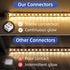 2-Pin 8mm Solderless LED Strip Connectors, Reliable and Easy-to-Install, Solidly Connected LED Light Connectors...
