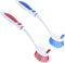Dish Brush with Handle Vegetable Brush Double Sided Cleaning Brush Scrubber Non Scratch Scrub Brushes Kitchen Brush for Cooking, Foods- Fruits/Pot...
