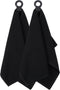 Ritz Premium Hook and Hang Towel, (2-Pack), 18" x 28", Long-Lasting Durable Rubber Hook, Highly Absorbent Super Soft Hand Cloths for Kitchen, Bath...
