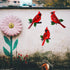 Usupgift Cardinal Birds Metal Set of 3 Wall Art Gift for Garden Fence Patio Porch Home Decoration (Red Cardinal-1)...