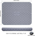 To encounter Silicone Dish Drying Mat -Large 17" x 13" - Set of 2 Flexible Rubber Drying Mat, Heat Resistant Silicone Trivet, Countertop Mat, Dish...