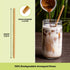 – 100 PCS of 8.25 Inches Unwrapped Biodegradable Straws – Made of Vegetable Fibers, Best Environment Friendly Drinking Straws for Hot and Cold Bev...