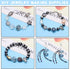 KINGSHINE 650pcs Starfish Beads Shell Beads Snails Beads Fish Glass Beads for Jewelry Making,Ocean Themed Colorful Star Beads for Bracelet Making,...