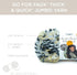 Lion Brand Yarn (1 Skein) Go for Faux Thick & Quick Bulky Yarn, Baked Alaska...