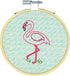 Dimensions 'Flamingo Fun' Short N' Sweet Mini Embroidery Kit for Beginners, 4''......