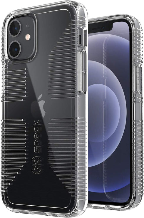 Speck Products GemShell Grip iPhone 12 Mini Case, Clear/Clear (137599-5085)...