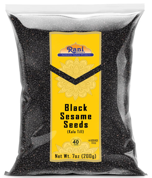 Rani Sesame Seeds Whole Black, Raw (Kala Till) 7oz (200g) ~ All Natural | Gluten Friendly | NON-GMO | Vegan | Indian Origin...