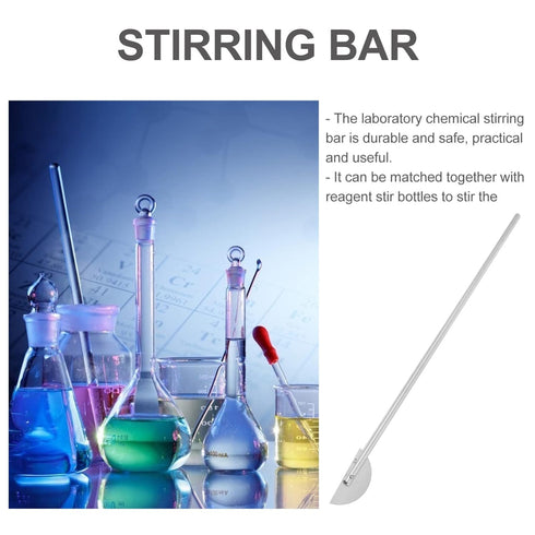 iplusmile Stainless Steel Mixing Paddle, Lab Stirring Tool, Laboratory Stirring Rod for Chemistry Science Experimental Flask Stirring Bar Lab Stir...