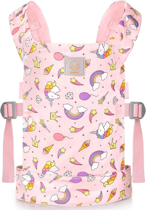 GAGAKU Baby Doll Carrier for Kids Stuffed Animal Carrier Reborn Baby Carrier with Adjustable Straps for American Girl Doll Bitty Baby Doll Accesso...