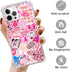Hippie Pink Aesthetic Case Compatible with iPhone 14 Pro Max, Vintage Pink Smile Face Collage Case for iPhone 14 Pro Max, Cool Trendy TPU Bumper C...