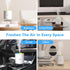 Besky Rechargeable Small Humidifier, Mini Portable Cool Mist Humidifier 2 Modes with 7 Color Light Desktop Humidifier for Baby Bedroom, Office, Nu...