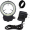 Vision Scientific VMLIFR-09B Black Adjustable 144 LED Ring Light for Stereo Microscope | 2.5" (62.5mm) Inside and 3.64" (92.5mm) Outside Diameters...