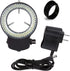 Vision Scientific VMLIFR-09B Black Adjustable 144 LED Ring Light for Stereo Microscope | 2.5" (62.5mm) Inside and 3.64" (92.5mm) Outside Diameters...