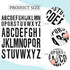 8 Sheet Letter Stickers Vinyl Alphabet Stickers Waterproof Self Adhesive Stick on Letters for Poster Bulletin Board Mailbox School Classrooms Deco...