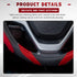 XCBYT Steering Wheel Cover - 14.5-15 Inch Car Microfiber Leather Steering Wheel Wrap Black Red Sports Fan Design Non-Slip for Man Women...