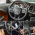 CheroCar Steering Wheel Interior Decoration Trim Kits Panel Cover for 2014-2021 Jeep Grand Cherokee, for 2015-2021 Dodge Challenger/Charger, for 2...