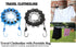 2 Pack Portable Clothesline with 12 Clothespins, Windproof Travel Stretchy Retractable Elastic Laundry Clothes Line for Backyard, Vacation Hotel, ...