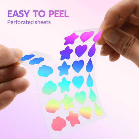 Pimple Patches for Face, Hydrocolloid Acne Patches, Cute Star Pimple Patches with Salicylic Acid, Tea Tree Oil & Calendula Oil, Cover and Reduce Z...