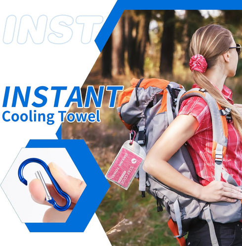 Cooling Towels for Hot Weather, 4 Pack Cooling Towel(40"x12"), Cooling Towels for Neck and Face, Microfiber Soft Breathable Cooling Towel for Men ...