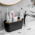 Toothbrush Holders for Bathrooms, Bamboo Tooth Brush Holder with 5 Slots Bathroom Vanity Organizer Countertop for Electric Toothbrushes, Toothpast...