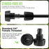 12 Pcs 1/2 Inch Garden Hose Adapter 3/4" to 1/2" Drip Irrigation Tubing Faucet Adapter Drip Irrigation Parts Faucet to Hose Adapter for Garden 3/4...